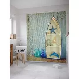 Шторка-занавеска для ванной JOYARTY