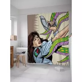 Шторка-занавеска для ванной JOYARTY