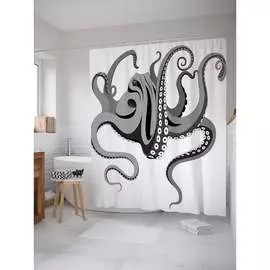 Шторка-занавеска для ванной JOYARTY