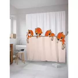 Шторка-занавеска для ванной JOYARTY