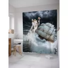 Шторка-занавеска для ванной JOYARTY