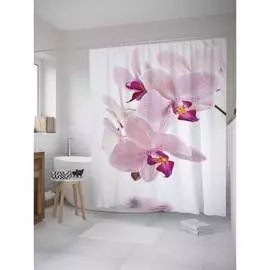 Шторка-занавеска для ванной JOYARTY Нежная орхидея sc_8640