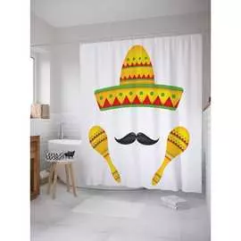 Шторка-занавеска для ванной JOYARTY