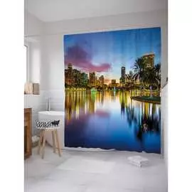 Шторка-занавеска для ванной JOYARTY