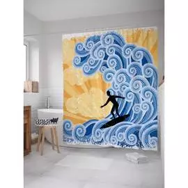 Шторка-занавеска для ванной JOYARTY