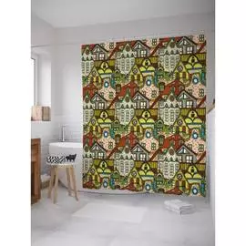 Шторка-занавеска для ванной JOYARTY