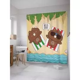 Шторка-занавеска для ванной JOYARTY