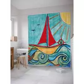 Шторка-занавеска для ванной JOYARTY