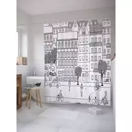 Шторка-занавеска для ванной JOYARTY