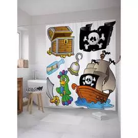 Шторка-занавеска для ванной JOYARTY