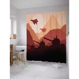 Шторка-занавеска для ванной JOYARTY