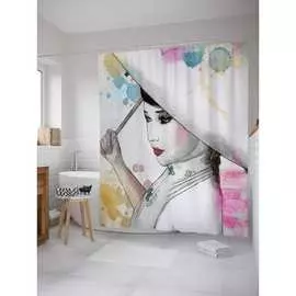 Шторка-занавеска для ванной JOYARTY