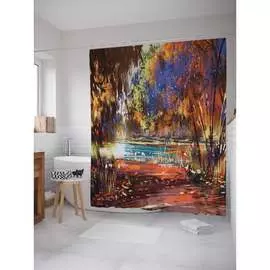 Шторка-занавеска для ванной JOYARTY