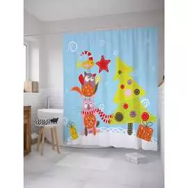 Шторка-занавеска для ванной JOYARTY