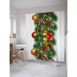 Шторка-занавеска для ванной JOYARTY