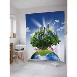 Шторка-занавеска для ванной JOYARTY