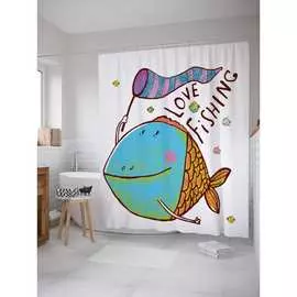 Шторка-занавеска для ванной JOYARTY