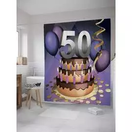 Шторка-занавеска для ванной JOYARTY