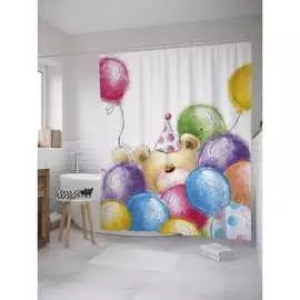 Шторка-занавеска для ванной JOYARTY