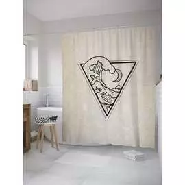 Шторка-занавеска для ванной JOYARTY