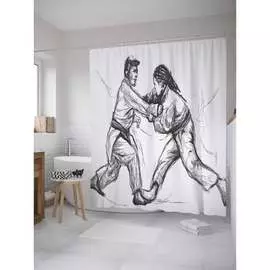 Шторка-занавеска для ванной JOYARTY