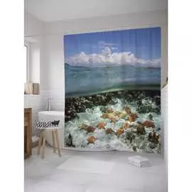 Шторка-занавеска для ванной JOYARTY