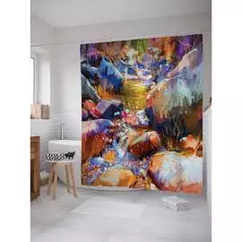 Шторка-занавеска для ванной JOYARTY