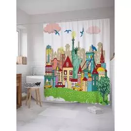 Шторка-занавеска для ванной JOYARTY