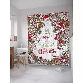 Шторка-занавеска для ванной JOYARTY