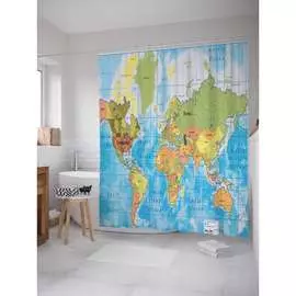 Шторка-занавеска для ванной JOYARTY