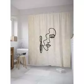 Шторка-занавеска для ванной JOYARTY