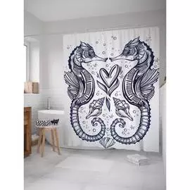 Шторка-занавеска для ванной JOYARTY