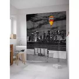 Шторка-занавеска для ванной JOYARTY