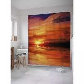 Шторка-занавеска для ванной JOYARTY