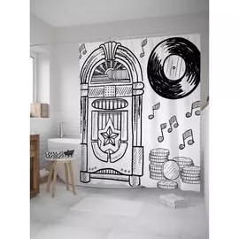 Шторка-занавеска для ванной JOYARTY