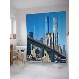 Шторка-занавеска для ванной JOYARTY