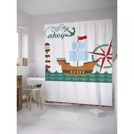 Шторка-занавеска для ванной JOYARTY