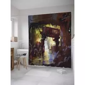 Шторка-занавеска для ванной JOYARTY