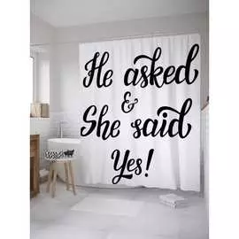 Шторка-занавеска для ванной JOYARTY