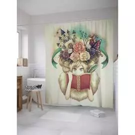 Шторка-занавеска для ванной JOYARTY