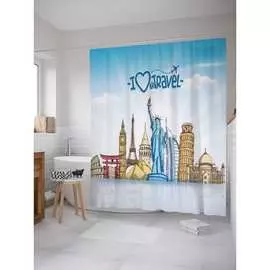 Шторка-занавеска для ванной JOYARTY