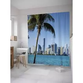 Шторка-занавеска для ванной JOYARTY