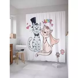 Шторка-занавеска для ванной JOYARTY