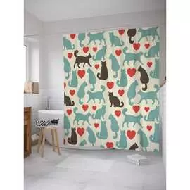 Шторка-занавеска для ванной JOYARTY