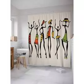 Шторка-занавеска для ванной JOYARTY