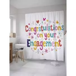 Шторка-занавеска для ванной JOYARTY