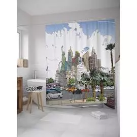 Шторка-занавеска для ванной JOYARTY