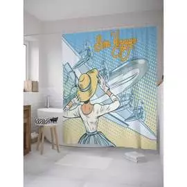 Шторка-занавеска для ванной JOYARTY