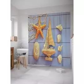 Шторка-занавеска для ванной JOYARTY