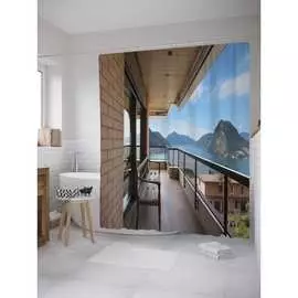 Шторка-занавеска для ванной JOYARTY